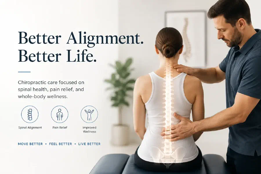 Chiropractor reviewing symptoms and planning a personalized course of care